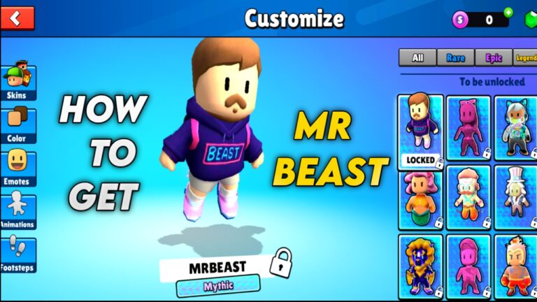 How to get the New Mr Beast Character in Stumble Guys
